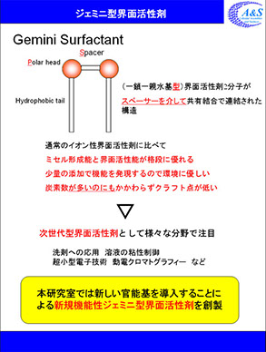 最終値下げ　界面活性剤の合成とその応用 design_a ｜ 阿部研究室