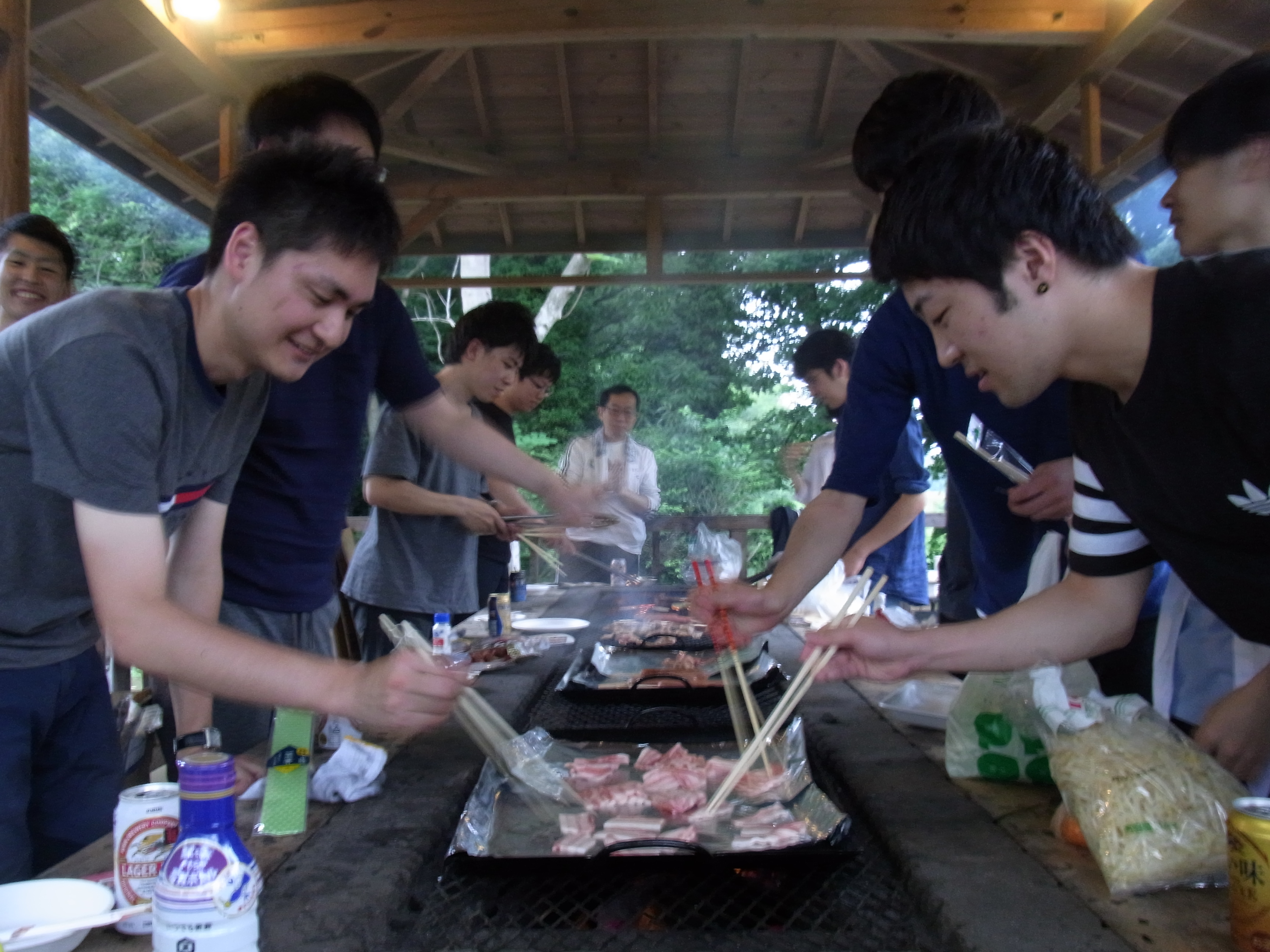 BBQの様子