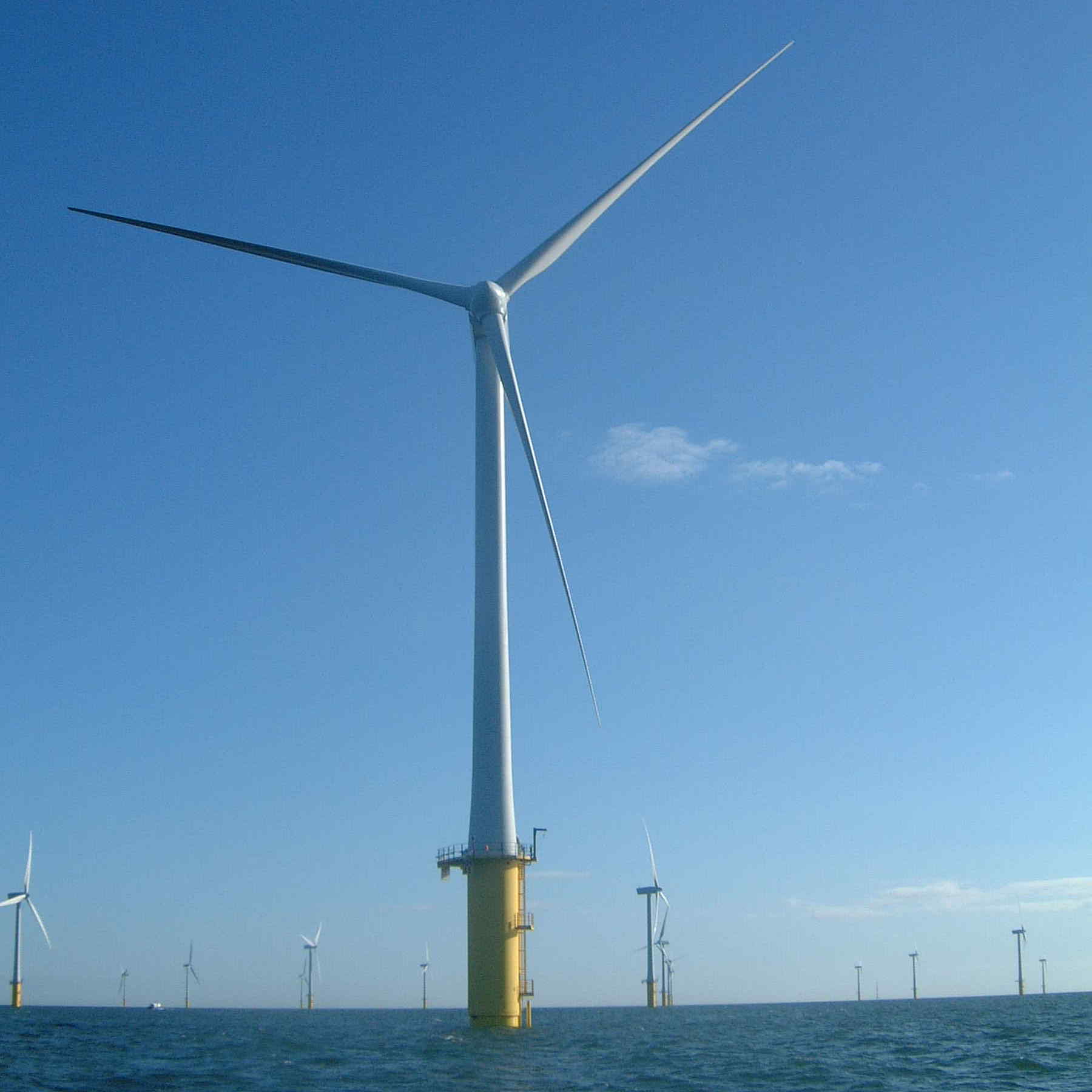 North Hoyle Offshore Wind Farm in Wales