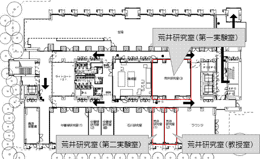 研究室の地図