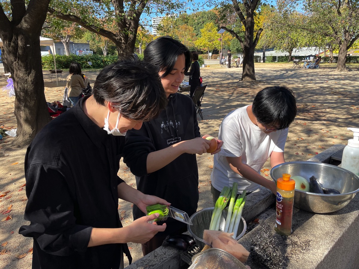 野菜を洗います（その２）