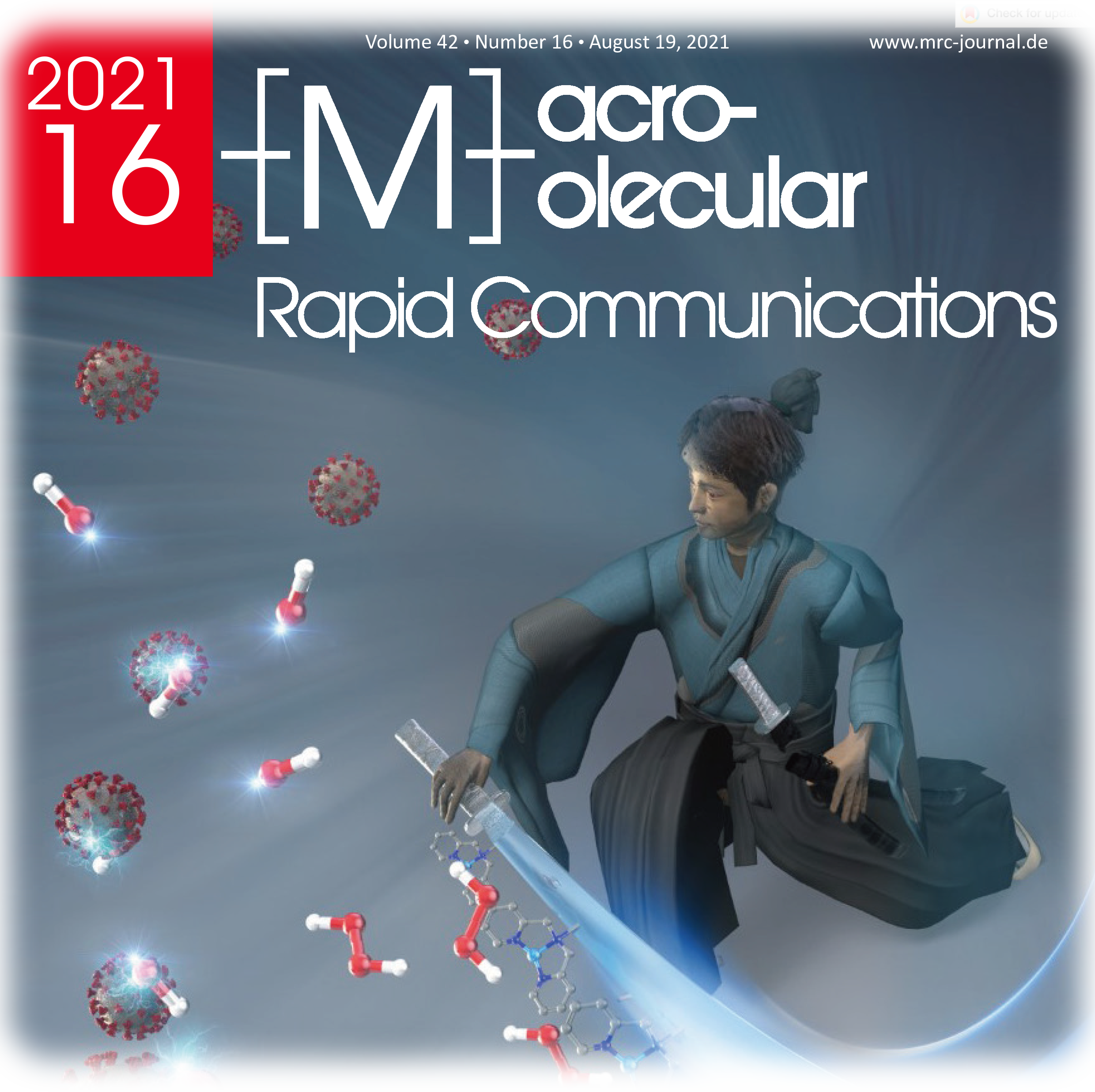 大塚英典教授, 大澤重仁助教らの論文が Wiley出版社「Macromolecular Rapid Communications」誌のBack Coverに選出されました．